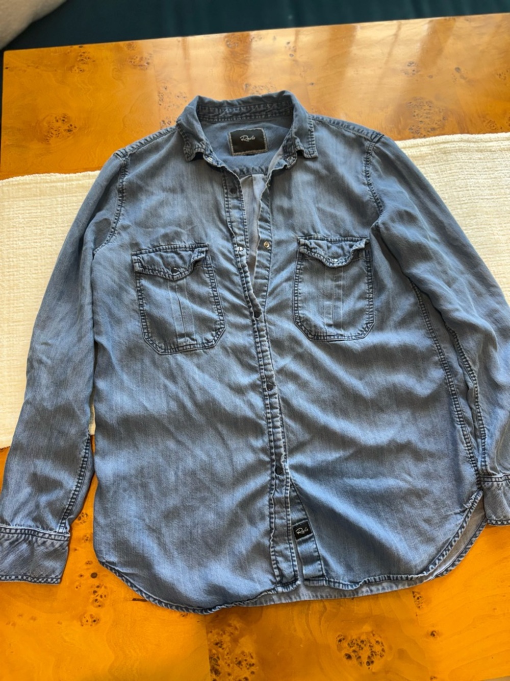 Rails Womens Light Blue Denim Button-Down Shirt Nordstrom